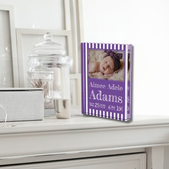 Bloc Photo Bloc de photos de statistiques de naissance de béb (Créateur téléchargé)