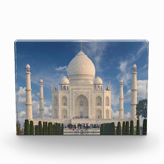 Bloc Photo Blocage photo avec image du Taj Mahal (Devant)