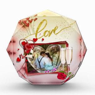 Bloc Photo Bloque para fotos personalizado con corazones