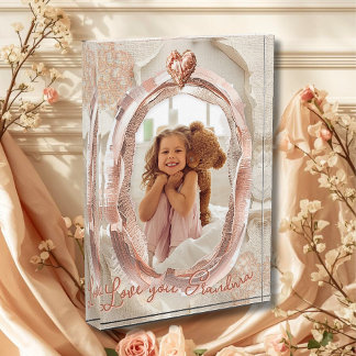 Bloc Photo Blush Heirloom Heart Photo Frame Loving Keepsake