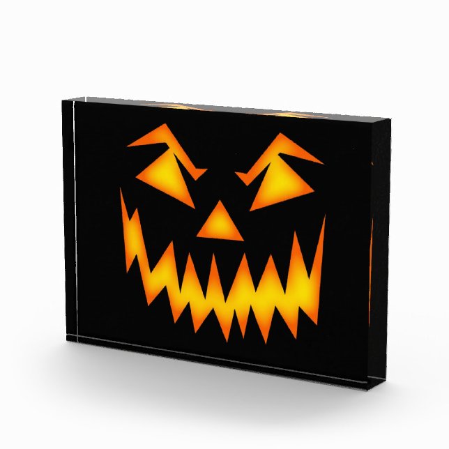 Bloc Photo Boîte photo à visage Citrouille d'Halloween effray (Droite)