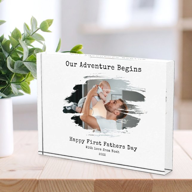 Bloc Photo Bonne première Fête des pères (Créateur téléchargé)