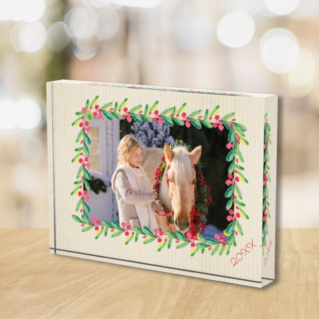 Bloc Photo Bordure de baies et de verdure (Créateur téléchargé)