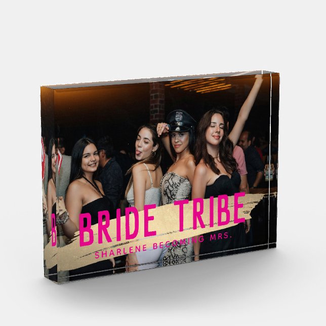 Bloc Photo Bride Tribe Moderne Chic Bridesservatrices Cadeaux (Gauche)