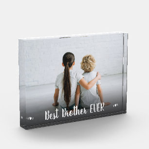 Bloc Photo Brother Photo Best Brother Ever Hearts Moderne