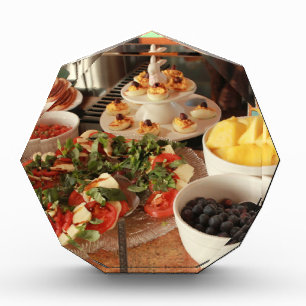 Bloc Photo Buffet de pain de Pâques avec nourriture de Pâques