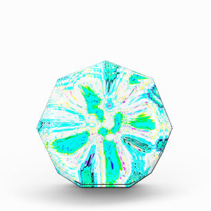 Bloc Photo Bulle turquoise bleu vert vague Abstrait coloré Co