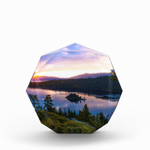 Bloc Photo Bureau en verre Emerald Bay Lake Tahoe Art