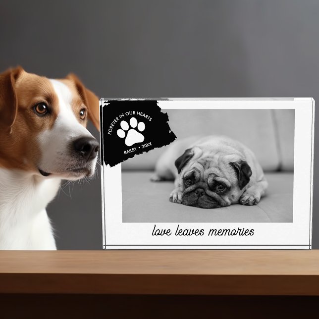 Bloc Photo Cadeau commémoratif de chien personnalisé garde d' (Créateur téléchargé)