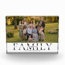 Cadeau de photo de famille élégant