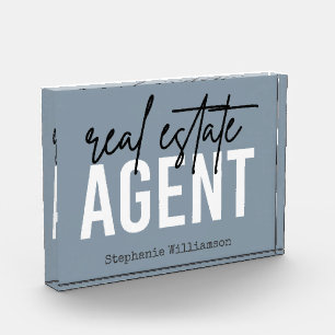 Bloc Photo Cadeaux de l'agent immobilier personnalisé pour le