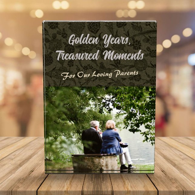 Bloc Photo Cadeaux personnalisés pour les parents âgés Couple (Personalized Gifts for Older Parents Couples)