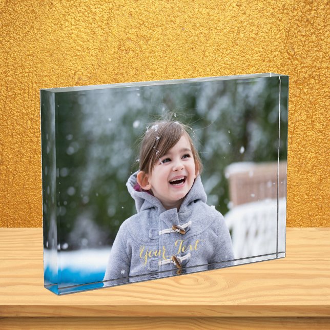 Bloc Photo Cadre photo acrylique personnalisé Bloc Accueil Dé (Custom Acrylic Photo Frame Block Home Office Decor)