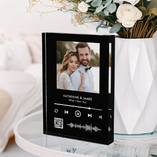 Bloc Photo Cadre photo du Lecteur de musique avec code QR per