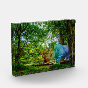 Bloc Photo Cadre tropical luxuriant de SlipperyJoe rhinoceros