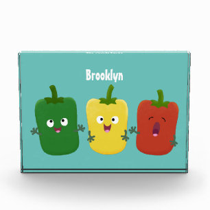 Bloc Photo Caricature de chant trio capsicum poivre clair