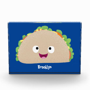 Bloc Photo Caricature joli sourire taco dessin animé
