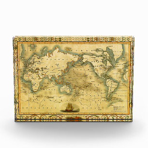 Bloc Photo Carte du monde antique