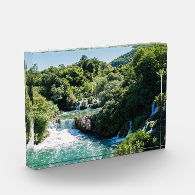 Bloc Photo Cascade dans le Parc national de Krka - Dalmatie,  (Gauche)