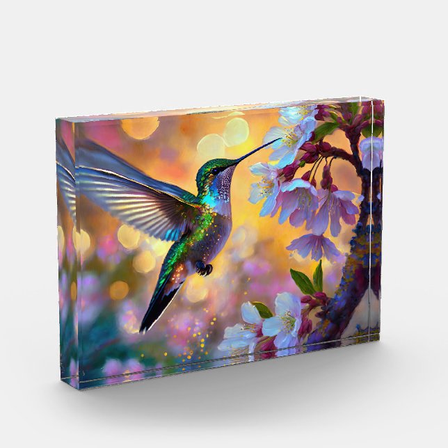 Bloc Photo Cerisier Imaginaire Sunrise Hummingbird  (Gauche)