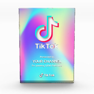 Bloc Photo Chaîne personnalisée TikTok