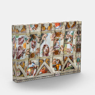 Bloc Photo Chapelle Sixtine Michelangelo - Vatican, Rome, Ita