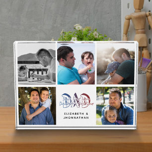 Bloc Photo Citation de DAD Son & Fille Photo Collage Nom de f