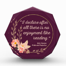 Bloc Photo Citation de Orgueil et Préjugés III - Style Mignon