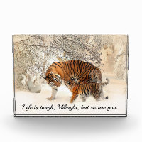 Citation inspirante du tigre et de l'animal mère
