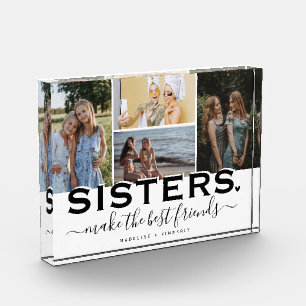 Bloc Photo Citation SISTERS & Collage photo Affichage cadeau