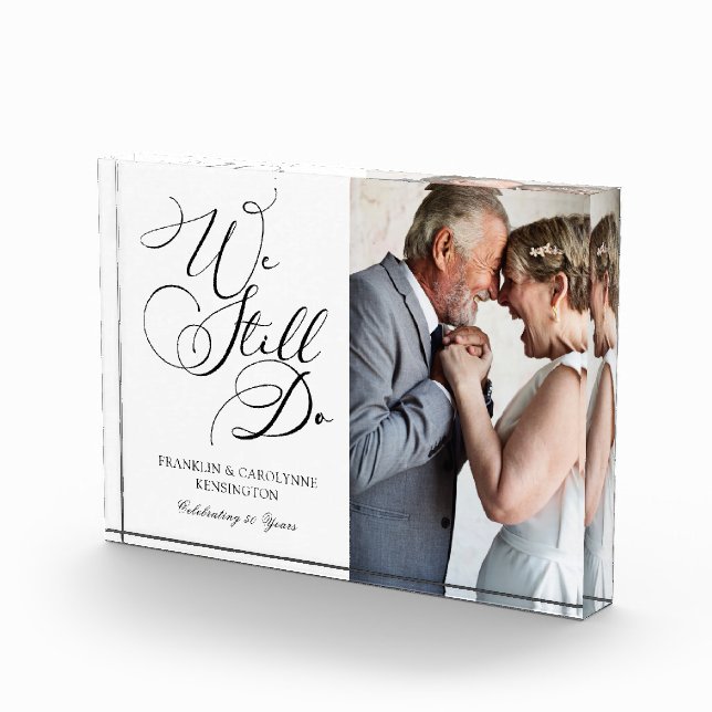 Bloc Photo Classy Elegant Anniversaire Vow Renouvellement Pho (Droite)
