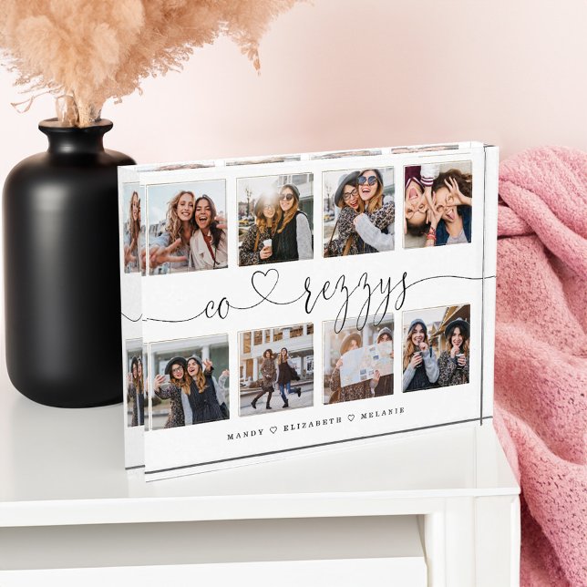 Bloc Photo Co-rezzys Script Cadeau Pour Les Amis Photo Collag (Co-rezzys Script Gift For Friends Photo Collage)