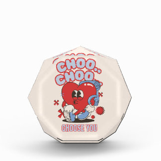 Bloc Photo Coeur Rouge super Choo Choo Choisissez Vous Valent