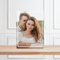 Collage de couple moderne photo et cadeau familial