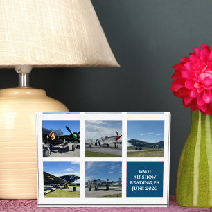 Bloc Photo Collage de photos d'avion vintage WW2 Aviateur per