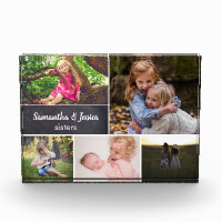 Collage photo des soeurs de tableau noir personnal