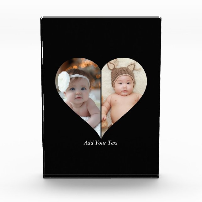 Bloc Photo Collage photo en forme de coeur 2 (Devant)