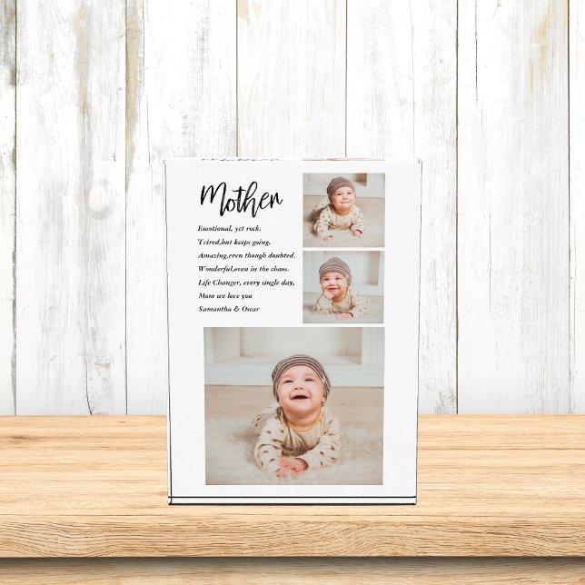 Bloc Photo Collage Photo & Meilleure Mère Citation Beau Cadea (Créateur téléchargé)