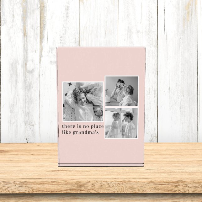 Bloc Photo Collage Photo Pastel Pink Meilleur grand-mère Pois (Créateur téléchargé)