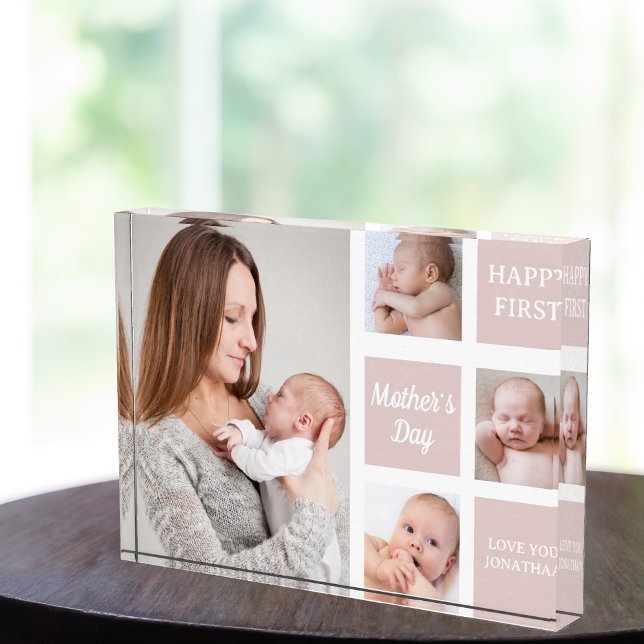Bloc Photo Collage Photos First Mother's Day (Créateur téléchargé)