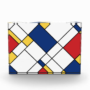 Bloc Photo Composition minimaliste Abstraite Mondrian
