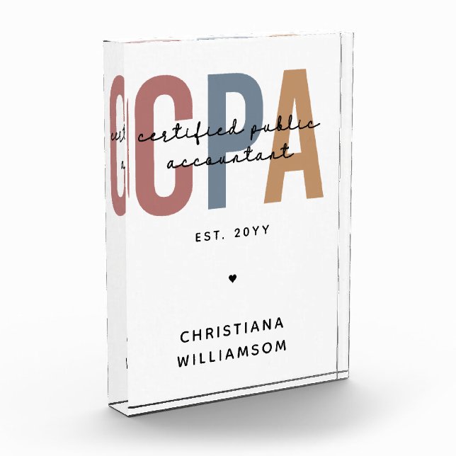Bloc Photo Comptable Public Certifié CPA Retro (Gauche)
