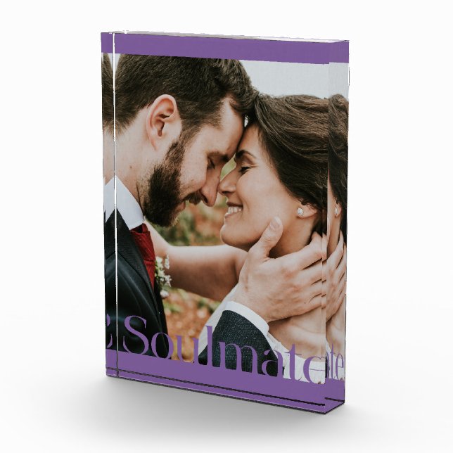 Bloc Photo Conception du cadre d'âme typographique (Droite)