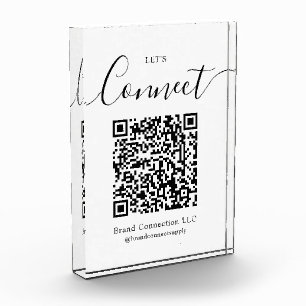 Bloc Photo Connectons le code QR personnalisé Nom de l'entrep