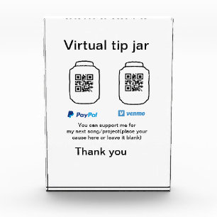 Bloc Photo Conseil virtuel jar q r code argent don PayPal ven