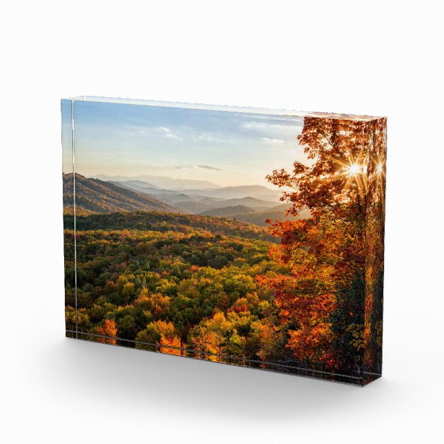 Bloc Photo Coucher de soleil d'automne | Caroline du Nord (Droite)