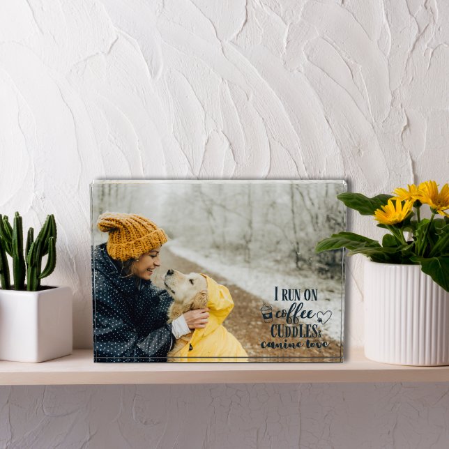 Bloc Photo Couleurs modifiables Café, boudins et amour canin (Créateur téléchargé)