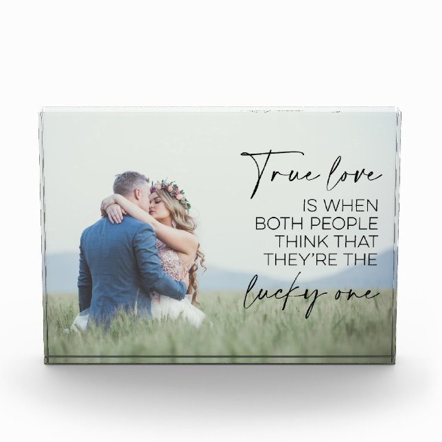 Bloc Photo Couple Cadeau Véritable Amour C'Est Quand Les Deux (Devant)