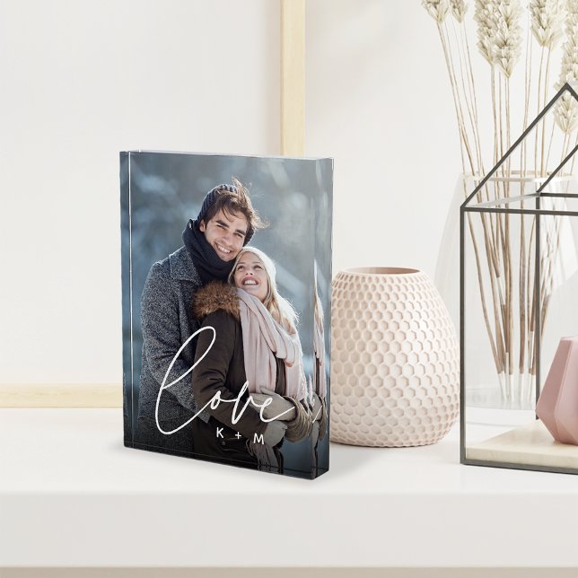 Bloc Photo Couples personnalisées de superposition de script  (Créateur téléchargé)