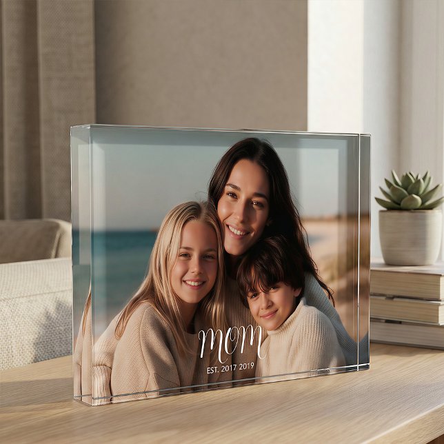 Bloc Photo CustomMom Established Modern Script  (Créateur téléchargé)